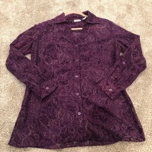 Chico’s Burnout Velvet Top
